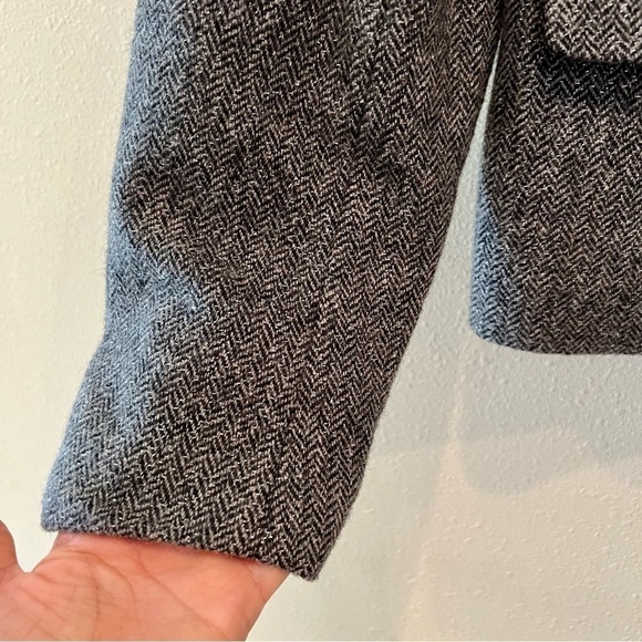 MICHAEL KORS Wool Herringbone Grey Academy Blazer Y2K women’s size 10 - Picture 5 of 9